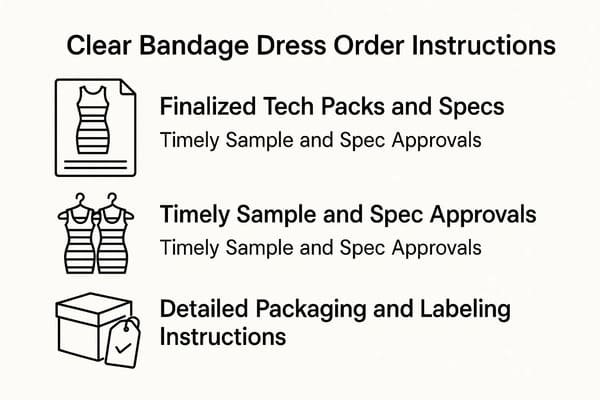 Clear Bandage Dress Order Instructions