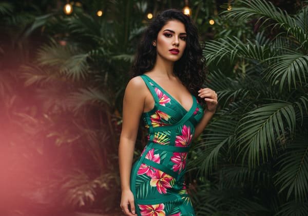 Latin American Bandage Dress Aesthetic