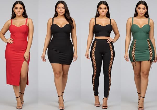 Chic plus size bandage clothes from China