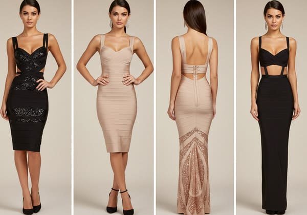 Refined Wedding Guest Bandage Dresses