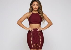 Flexible MOQs Bandage Skirt Sets Wholesale