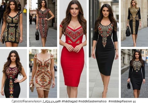 Middle Eastern bandage dresses on Instagram