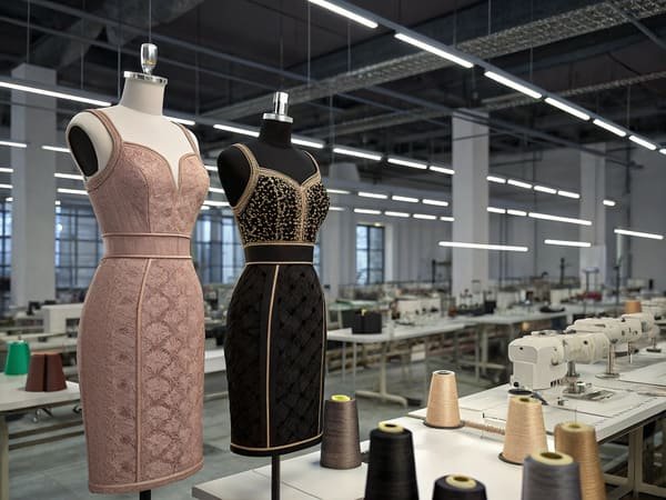 modern factory bandage dress production line