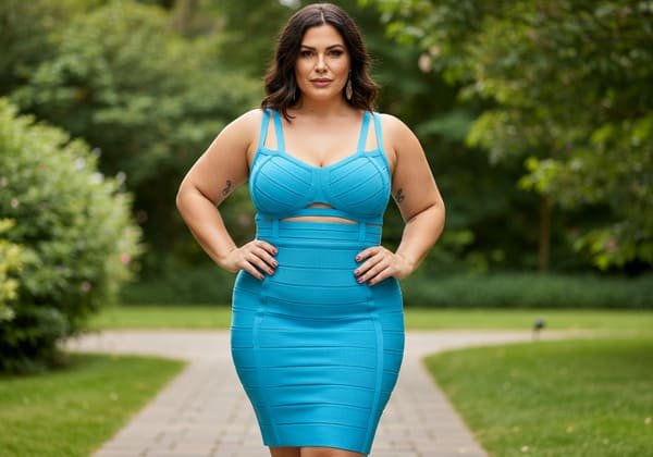 Modern Plus Size Bandage Dress Trend