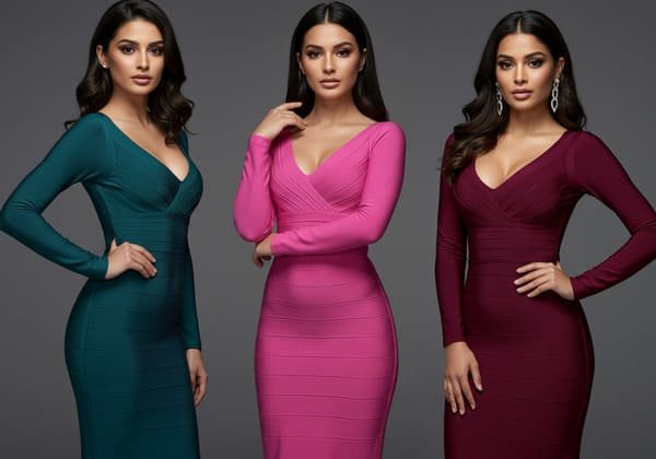 Bandage dress with modest modifications