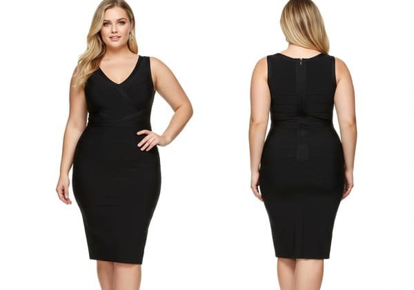 pattern making for a plus size bandage dress tailored to European fit