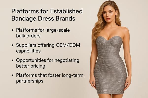 Best Platforms for Established Bandage Dress Brands